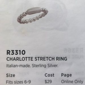 Silpada Charlotte Stretch Ring